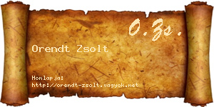 Orendt Zsolt névjegykártya