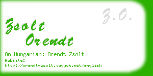 zsolt orendt business card